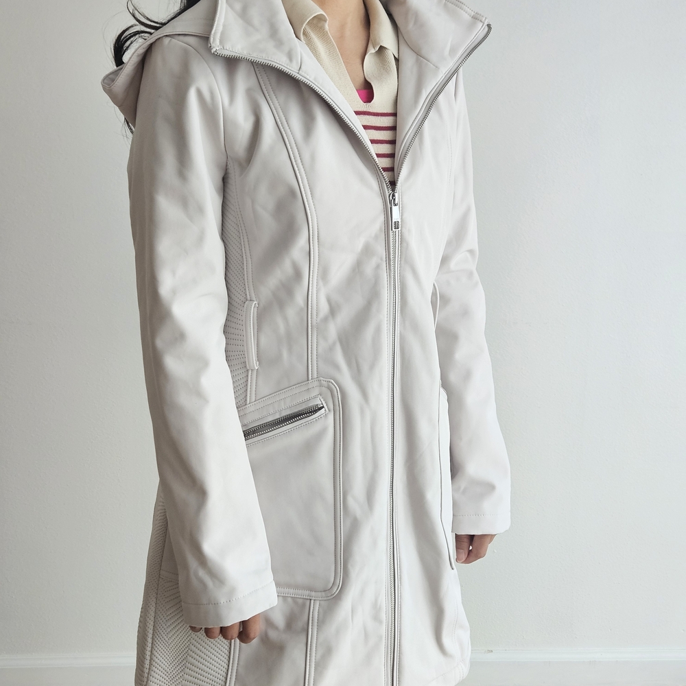 G by Guess Women's Cream Trench Coat